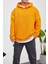 Pis Etek Kapüşonlu Turuncu Sweatshirt 2