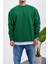 Basic Pamuk Yeşil Sweatshirt 4