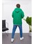 Fermuarlı Kapüşonlu Yeşil Sweatshirt 3