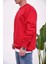 Basic Pamuk Kırmızı Sweatshirt 2