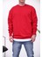 Basic Pamuk Kırmızı Sweatshirt 3