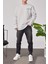 Arkası Yazılı Gri Sweatshirt 2