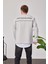 Arkası Yazılı Gri Sweatshirt 3