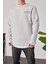Arkası Yazılı Gri Sweatshirt 4