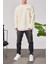 Arkası Yazılı Krem Sweatshirt 2