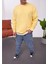 Basic Pamuk Sarı Sweatshirt 1