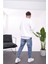Basic Pamuk Beyaz Sweatshirt 3