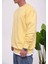 Basic Pamuk Sarı Sweatshirt 2