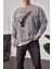 Represent Yazılı Gri Yıkamalı Sweatshirt 2