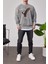 Represent Yazılı Gri Yıkamalı Sweatshirt 3