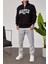 Seattle Yakası Fermuarlı Siyah Sweatshirt 2