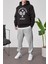 Tennis Club Siyah Kapüşonlu Sweatshirt 3