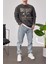 Brooklyn Yıkamalı Füme Sweatshirt 1