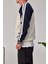 E Harf Baskılı Krem Sweatshirt 2
