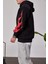Cth Kolları Desenli Siyah Sweatshirt 2