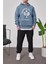 Tennis Club Mavi Kapüşonlu Sweatshirt 3