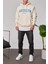Brooklyn Baskılı Krem Sweatshirt 4