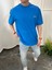Basic Pamuklu Mavi Tshirt 3