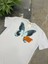 Arka Kelebek Desenli Beyaz Tshirt 4