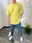 Basic Pamuklu Sarı Tshirt 1