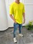 Düz Kesim Basic Sarı Tshirt 2
