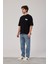 9000 Rakam Baskılı Siyah Tshirt 4