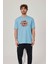 Johnny Verado Baskılı Mavi Tshirt 2