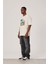 Sörfçü Iskelet Baskılı Krem Tshirt 2