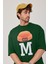 M Harf Baskılı Yeşil Tshirt 5
