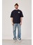 Brand Worldwide Baskılı Lacivert Tshirt 4