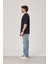Lacivert Oversize Pis Kol Basic Tshirt 5