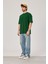 Yeşil Oversize Basic Tshirt 4