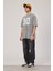 30 Rakam Baskılı Yıkamalı Gri Tshirt 2
