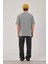 30 Rakam Baskılı Yıkamalı Gri Tshirt 5