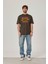 Work Shop Renkli Baskılı Haki Tshirt 1