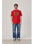 Work Shop Renkli Baskılı Kırmızı Tshirt 1
