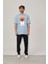 M Harf Baskılı Bebe Mavisi Tshirt 1