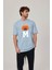M Harf Baskılı Bebe Mavisi Tshirt 2