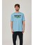 Hawaii Baskılı Mavi Tshirt 2
