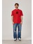 6879 Baskılı Kırmızı Tshirt 1