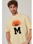 M Harf Baskılı Sarı Tshirt 2