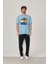 Cofe D'azur Resim Baskılı Mavi Tshirt 1