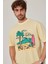 Sörfçü Iskelet Baskılı Sarı Tshirt 2