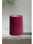 3 Lü Bordo Mumluk Dekoratif Tealight Set Mum Abs Plastik 1