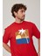 Cofe D'azur Resim Baskılı Kırmızı Tshirt 2