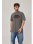 Harvestbro Renkli Yazılı Gri Tshirt 2