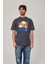 Cofe D'azur Resim Baskılı Antrasit Tshirt 2