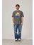 Cofe D'azur Resim Baskılı Gri Tshirt 1