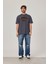 Harvestbro Renkli Yazılı Antrasit Tshirt 1