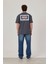 Brand Worldwide Baskılı Antrasit Tshirt 1